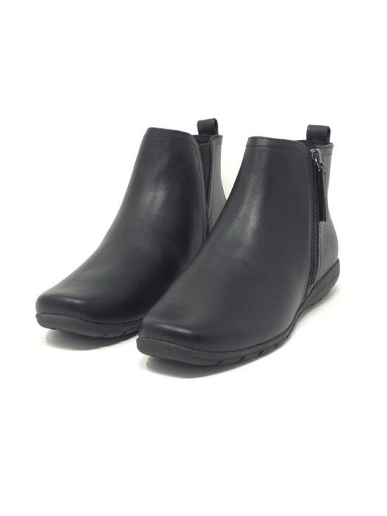 Easy Spirit Shoes - Easy Spirit Aleena3 Black Leather Comfort Ankle Booties Size 7.5M